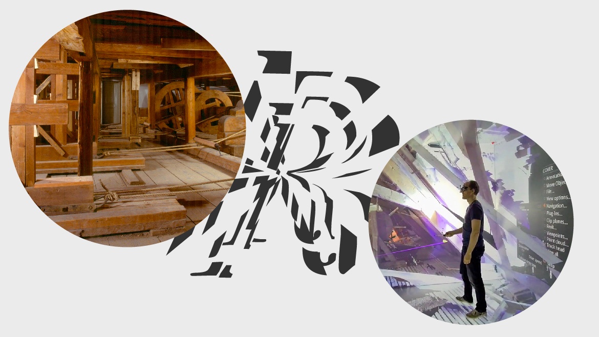Logo Reproducing Realities, Bilder der Mechanik im Ludwigsburger Schlosstheater